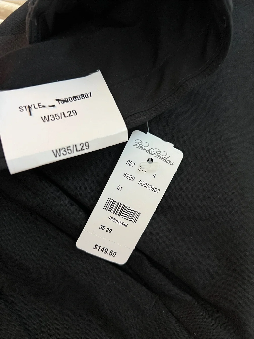 Brooks Brothers Black Dress Trousers
